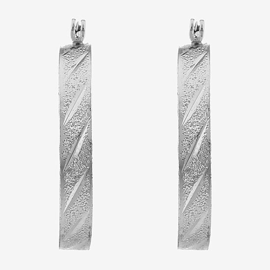 Liz Claiborne Womens 25.4mm Hypoallergenic Hoop Earrings