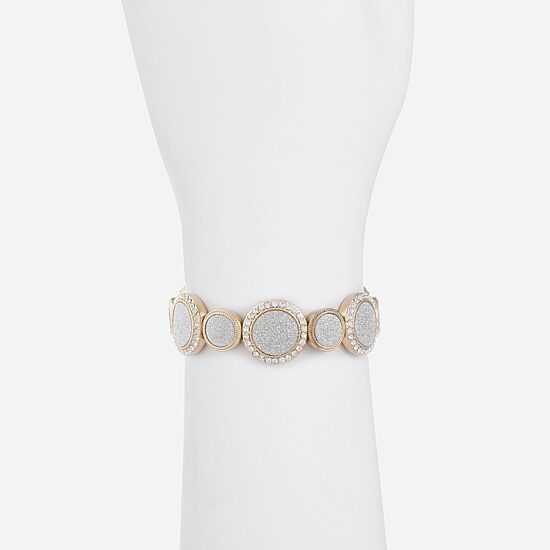 Monet Jewelry Two Tone Womens Stretch Bracelet