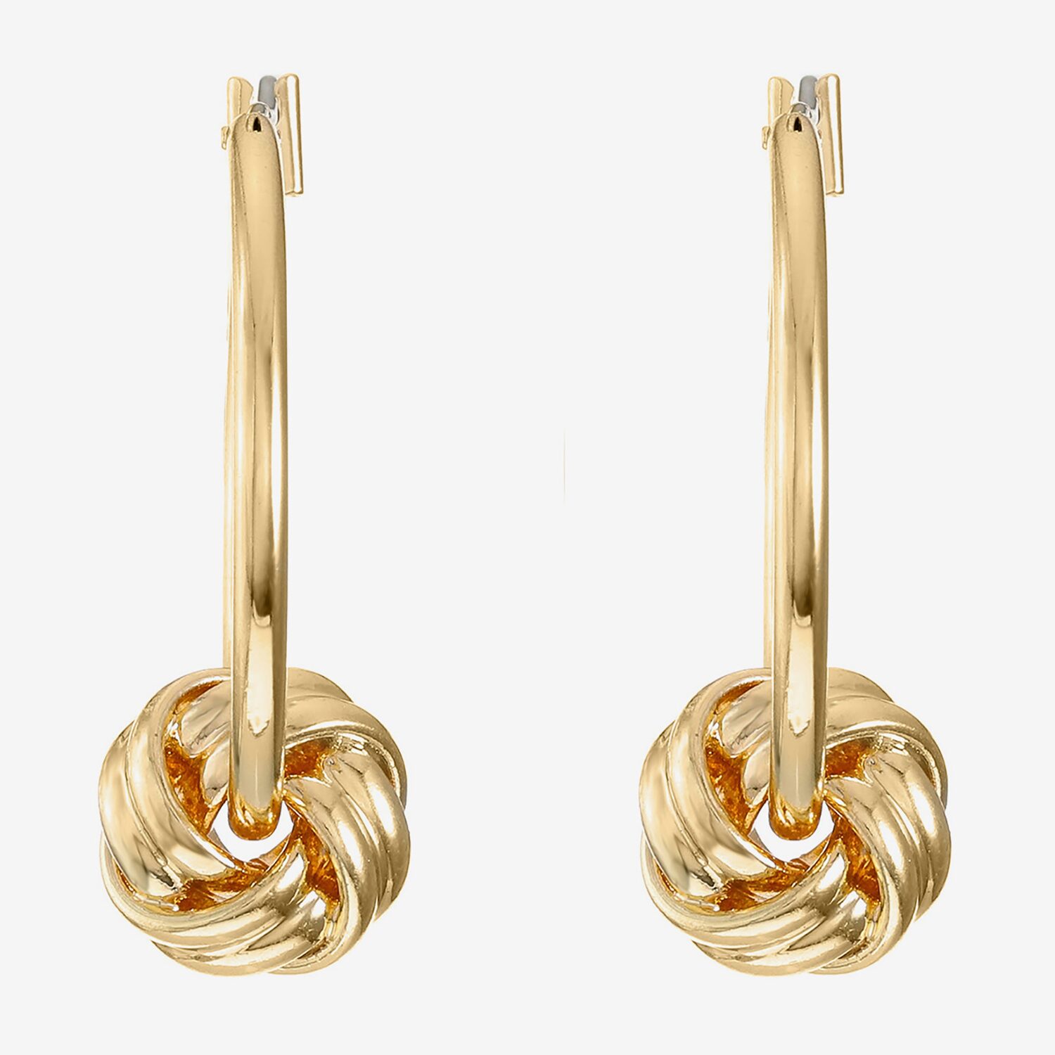 Monet® Gold-Tone Knot Hoop Earrings