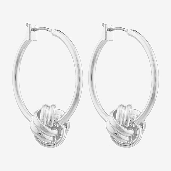 Monet® Gold-Tone Knot Hoop Earrings