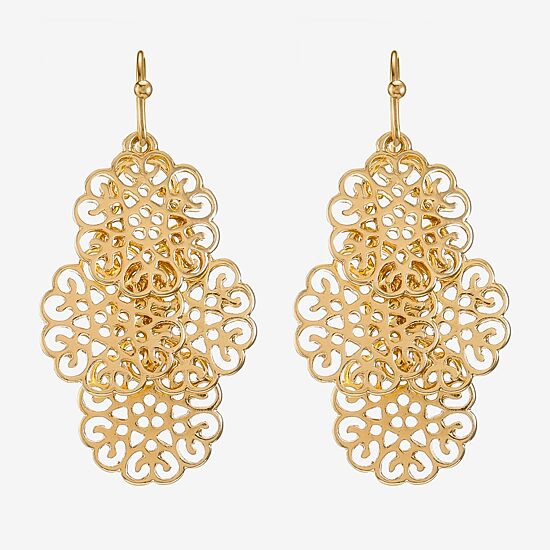 Liz Claiborne Womens Hypoallergenic Chandelier Earrings
