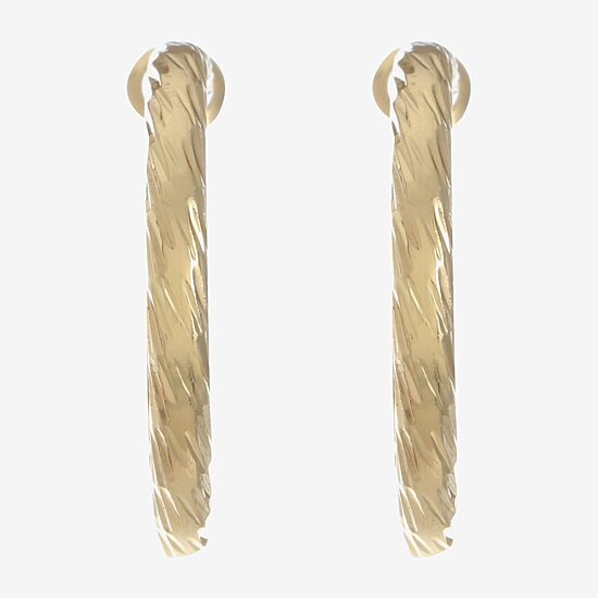 Monet Jewelry Gold Tone Womens 22mm Hypoallergenic Hoop Earrings