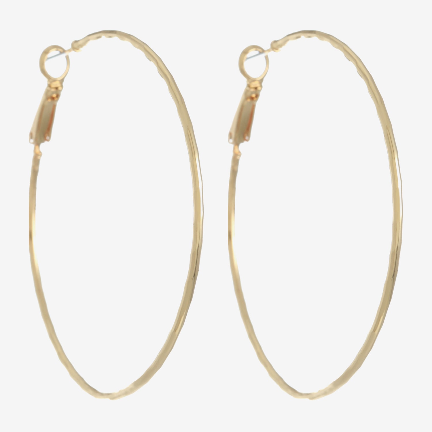 Monet Jewelry Gold Tone Thin Womens 52mm Hypoallergenic Hoop Earrings