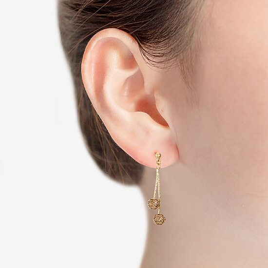 Monet Jewelry Gold Tone Womens Hypoallergenic Drop Earrings