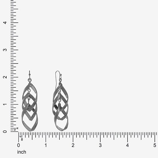 Liz Claiborne Linear Womens Drop Earrings