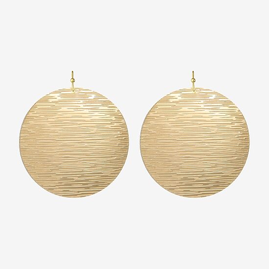 Liz Claiborne Gold Tone Round Womens Drop Earrings