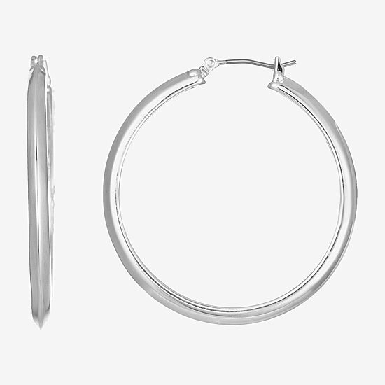 Liz Claiborne Womens 44.5mm Hypoallergenic Hoop Earrings