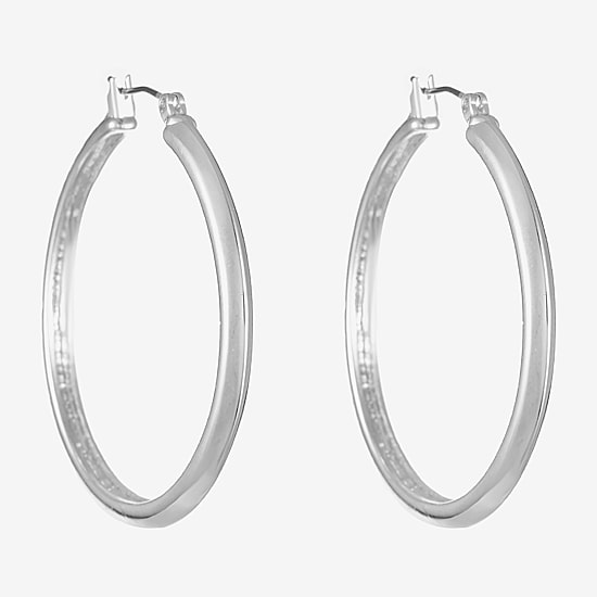 Liz Claiborne Womens 44.5mm Hypoallergenic Hoop Earrings