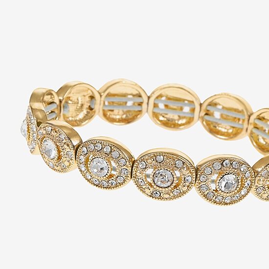 Monet Jewelry Womens Curved Stretch Bracelet