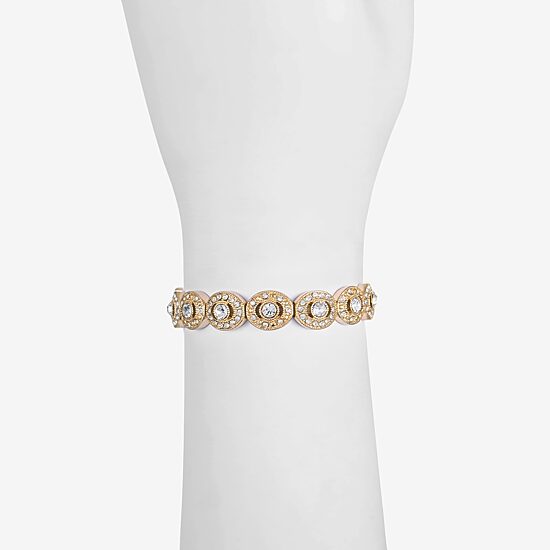 Monet Jewelry Womens Curved Stretch Bracelet