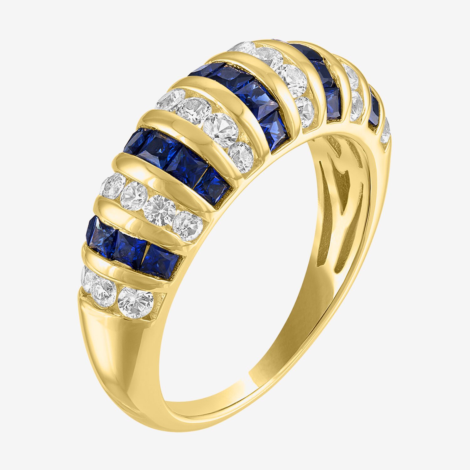 Gemstone 14K Gold Over Silver Cocktail Ring