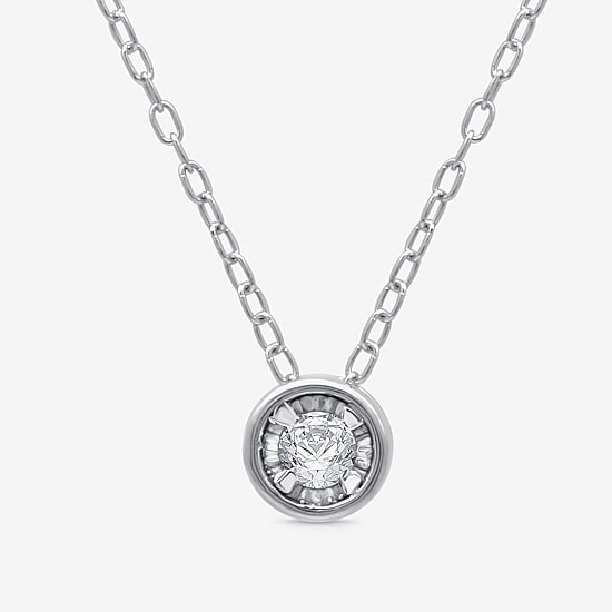 1/4 CT. T.W. Lab Grown White Diamond 14K Gold Over Silver or Sterling Silver Round 2-pc. Jewelry Set