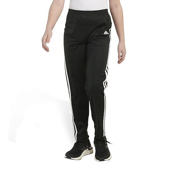 adidas Little Girls Mid Rise Slim Fit Slim Track Pant