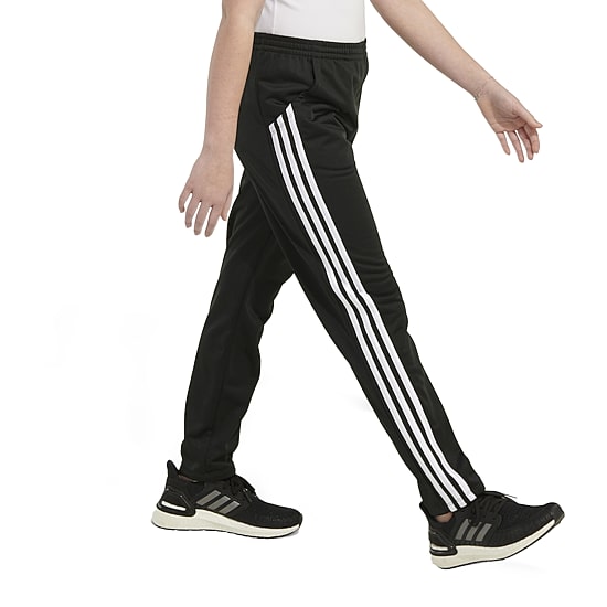 adidas Little Girls Mid Rise Slim Fit Slim Track Pant