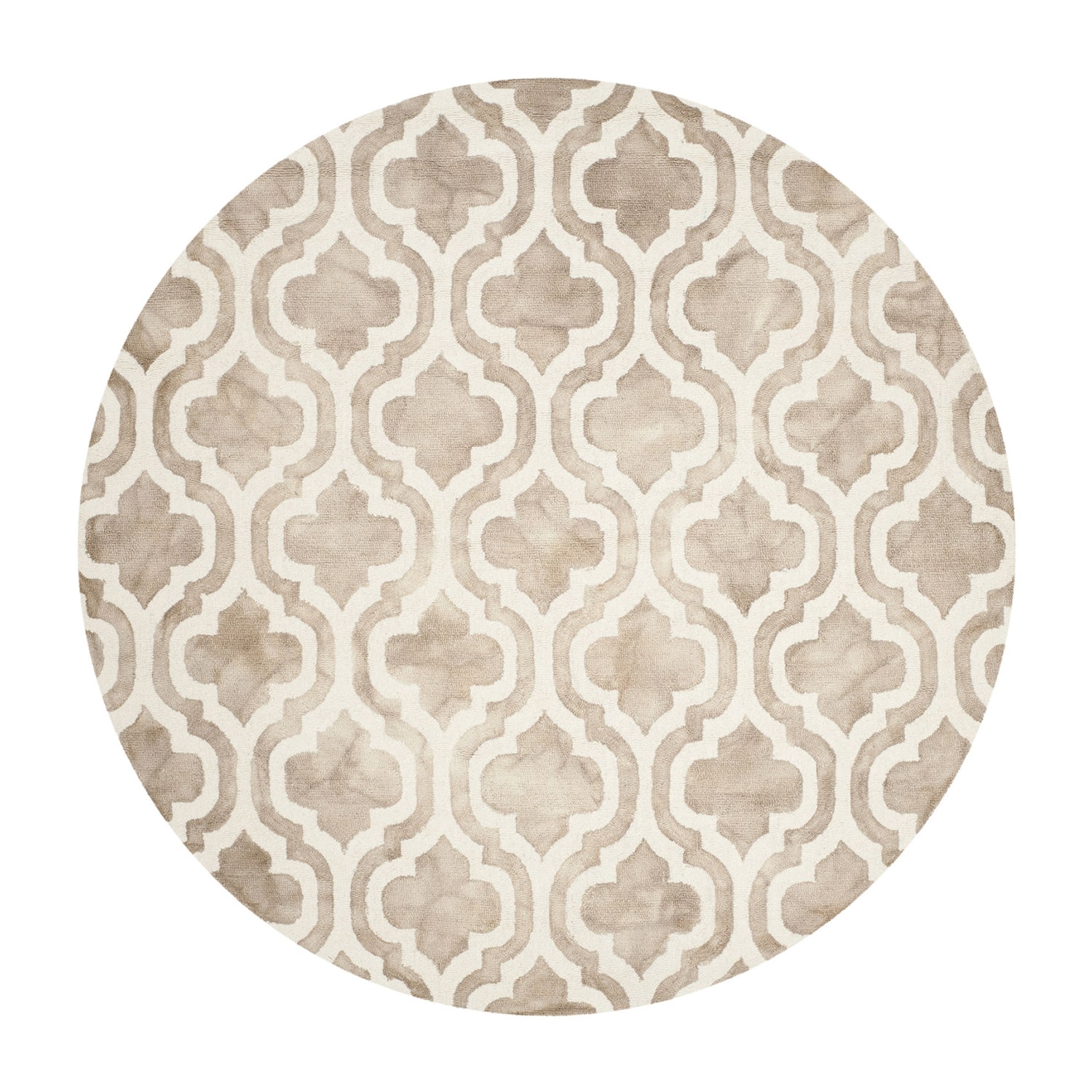 Safavieh Dip Dye Collection Elfrida Geometric Round Area Rug