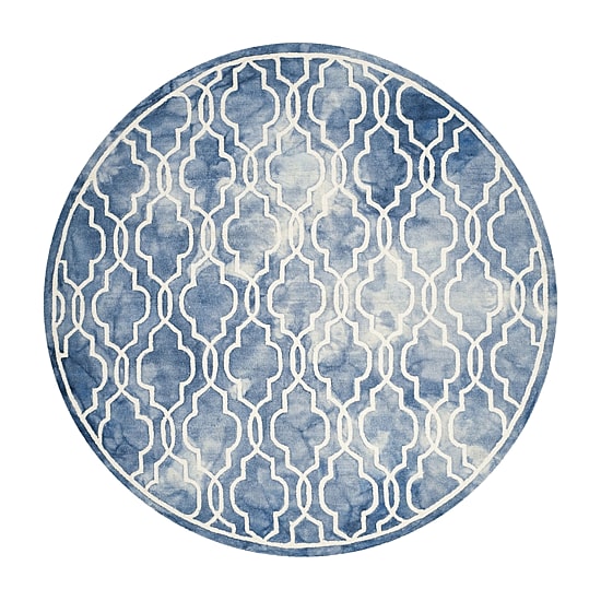 Safavieh Dip Dye Collection Jalen Geometric Round Area Rug