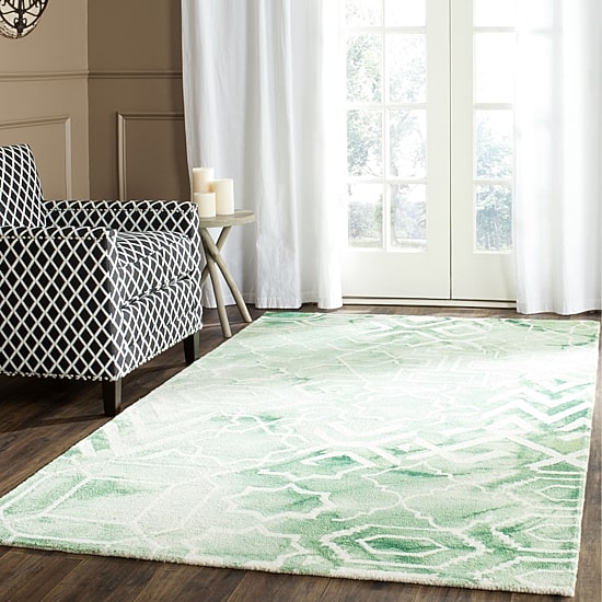 Safavieh Dip Dye Collection Venice Chevron Square Area Rug