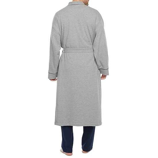 Stafford Waffle One Size Mens Long Length Long Sleeve Robe