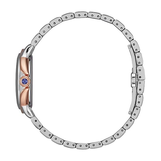 Citizen Ceci Womens Diamond Accent Two Tone Stainless Steel Bracelet Watch Em0956-54a