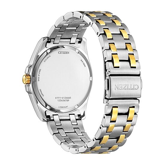 Citizen Peyten Mens Two Tone Stainless Steel Bracelet Watch Bm7534-59a
