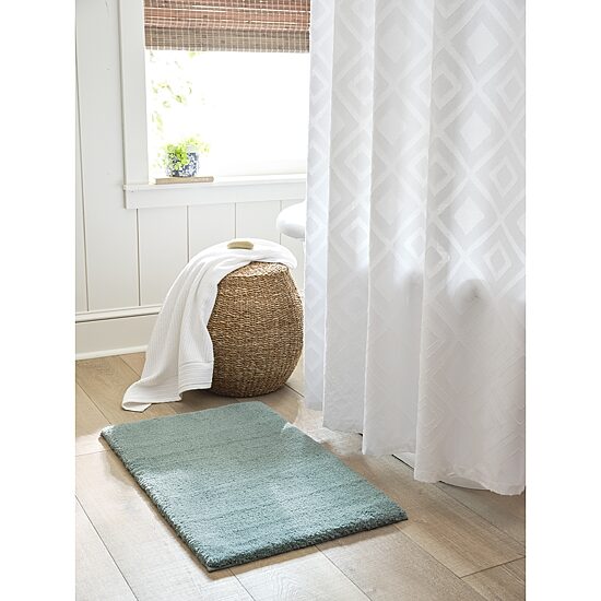Linden Street Cotton Clip Jacquard Shower Curtain