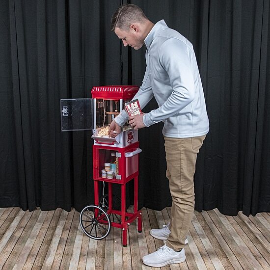 Nostalgia Vintage 2.5-Ounce Popcorn Cart - 45-Inches Tall