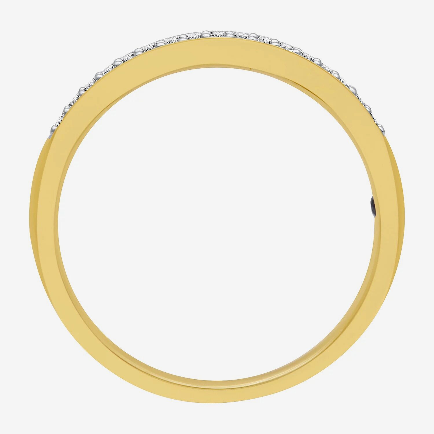 I Said Yes (H-I / I1) Womens 1/10 CT. T.W. Lab Grown White Diamond Sterling Silver Band