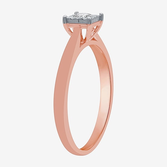 I Said Yes (H-I / I1) Womens 1/4 CT. T.W. Lab Grown White Diamond Sterling Silver Solitaire Bridal Set