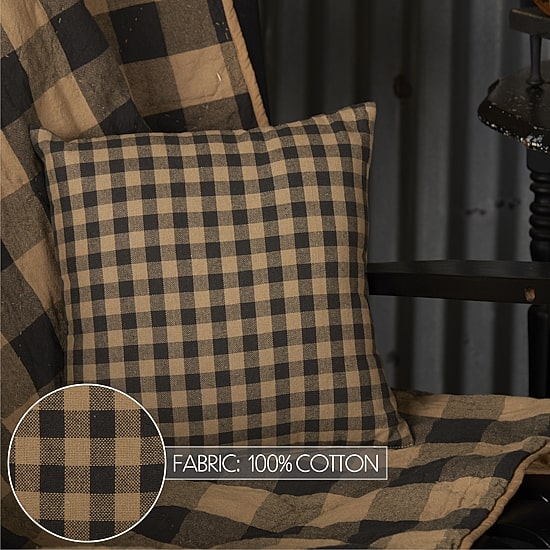 VHC Brands Country Check Square Throw Pillow