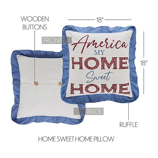 VHC Brands Celebration Square Throw Pillow