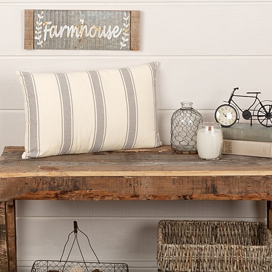 VHC Brands Grace Rectangular Throw Pillow