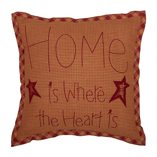VHC Brands Ninepatch Star Square Throw Pillow