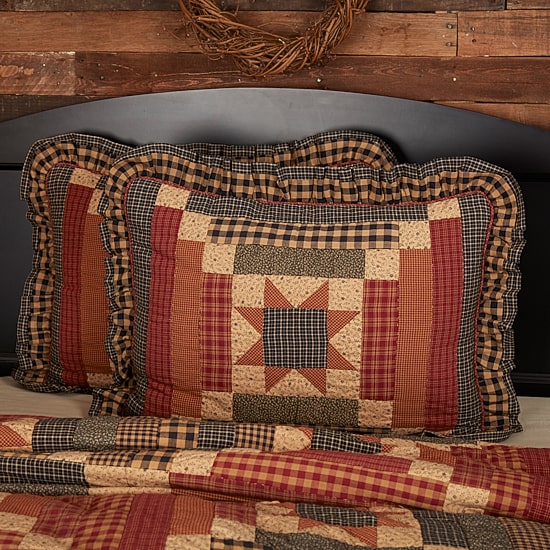VHC Brands Cobblestone Reversible Pillow Sham