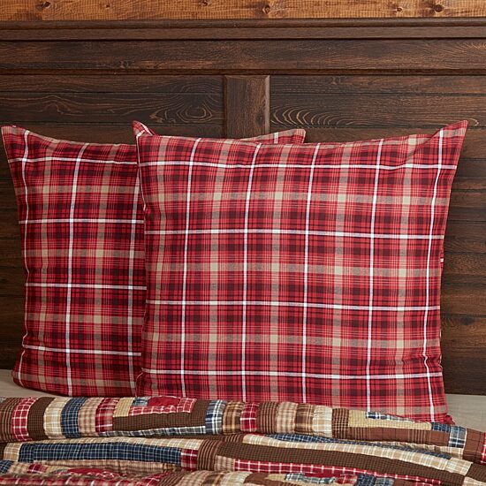 VHC Brands Harvey Cabin Reversible Euro Sham