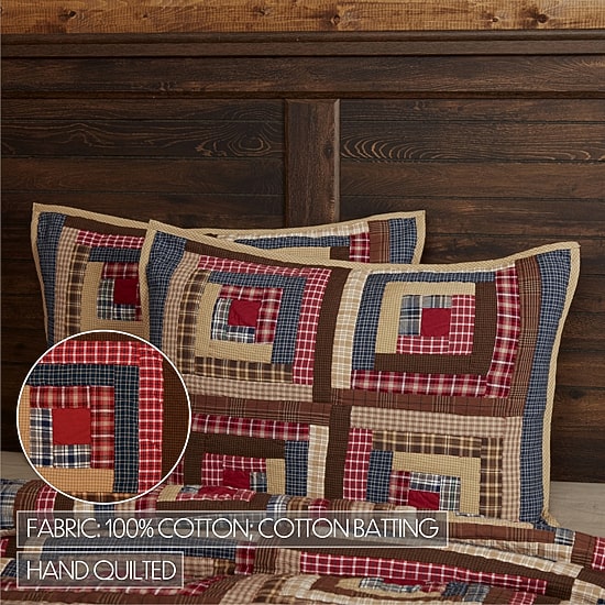 VHC Brands Harvey Cabin Reversible Pillow Sham