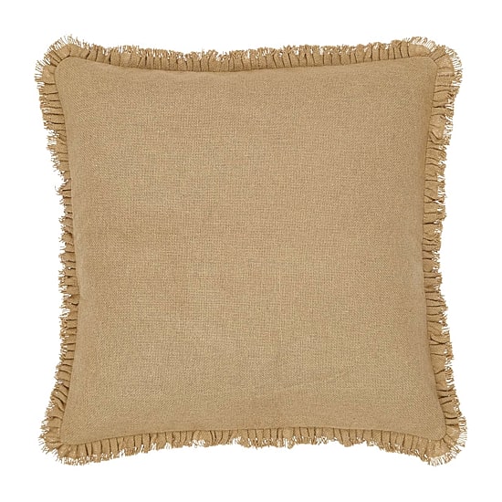 VHC Brands Veranda Burlap Natural Reversible Euro Sham