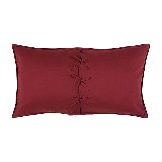 VHC Brands Cody Burgundy Star Reversible Pillow Sham