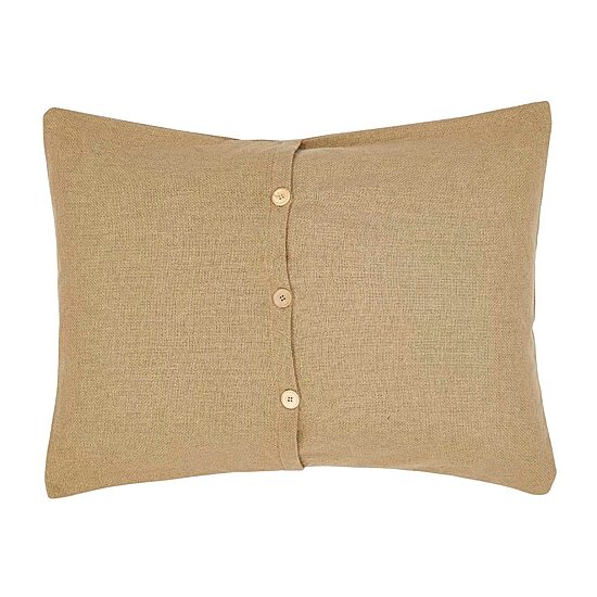VHC Brands Veranda Burlap Natural Reversible Pillow Sham