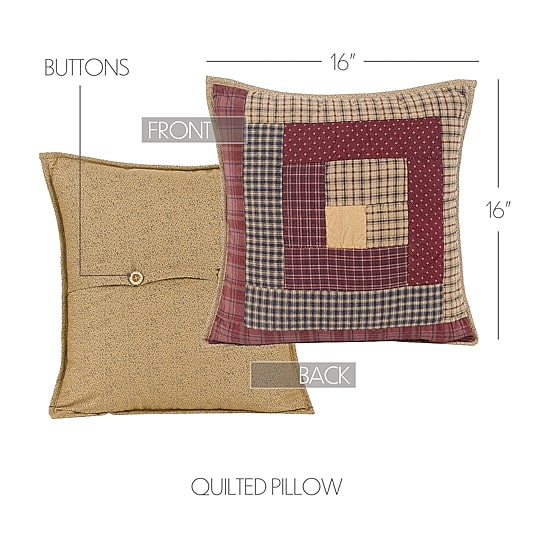 VHC Brands Clamont 16x16 Throw Pillow