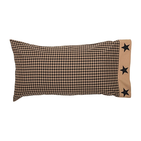 VHC Brands Country Check Star Pillowcases