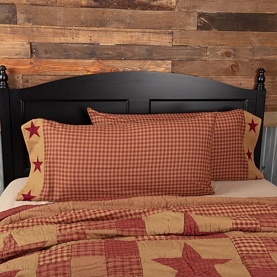 VHC Brands Ninepatch Star Pillowcases