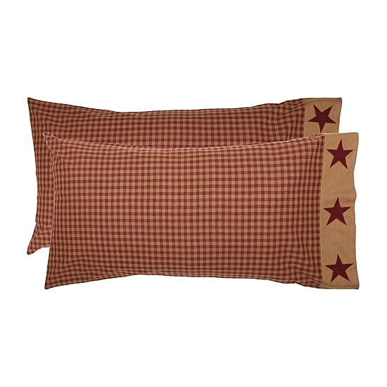 VHC Brands Ninepatch Star Pillowcases