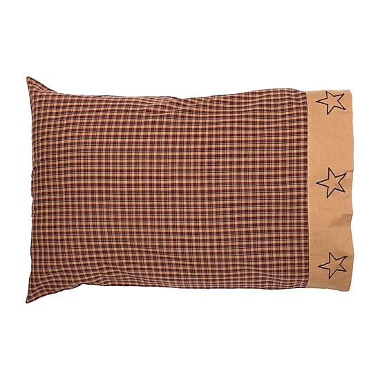 VHC Brands Patriotic Patch Pillowcases