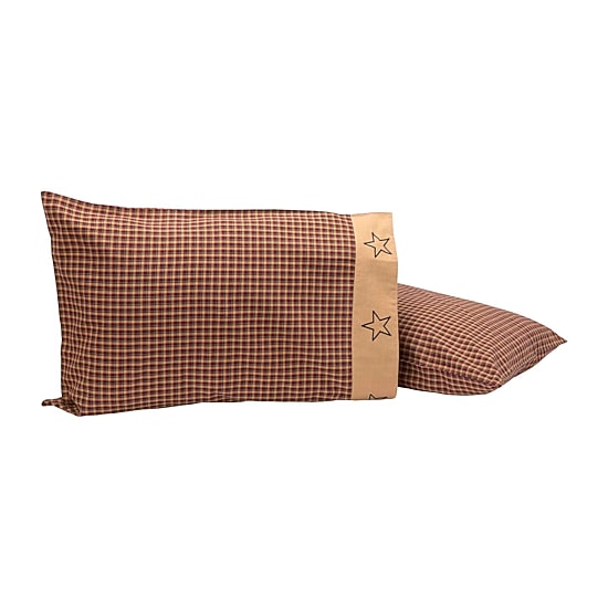 VHC Brands Patriotic Patch Pillowcases