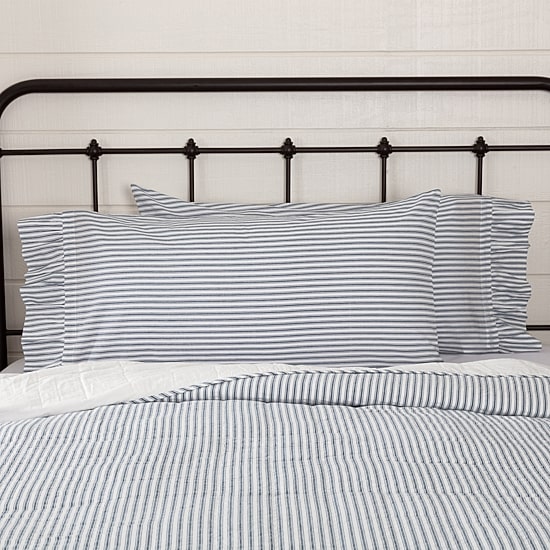 VHC Brands Sawyer Mill Stripe Pillowcases