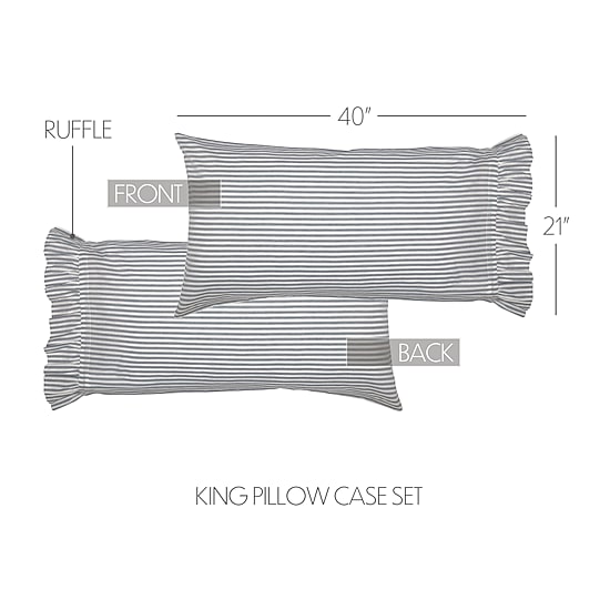 VHC Brands Sawyer Mill Stripe Pillowcases