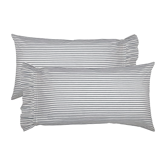 VHC Brands Sawyer Mill Stripe Pillowcases