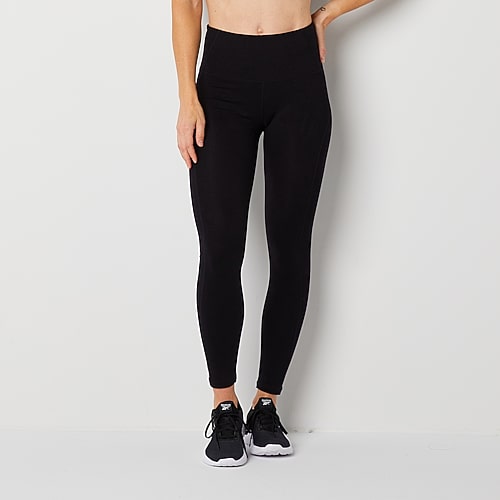 Xersion Everperform Womens Cotton High Rise 7/8 Ankle Leggings In Black