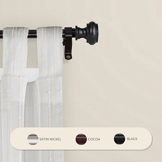 Rod Desyne Teapot 7/16" Single Curtain Rod