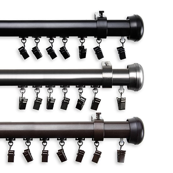 Rod Desyne Rosen Cordless Traverse Adjustable Curtain Rod